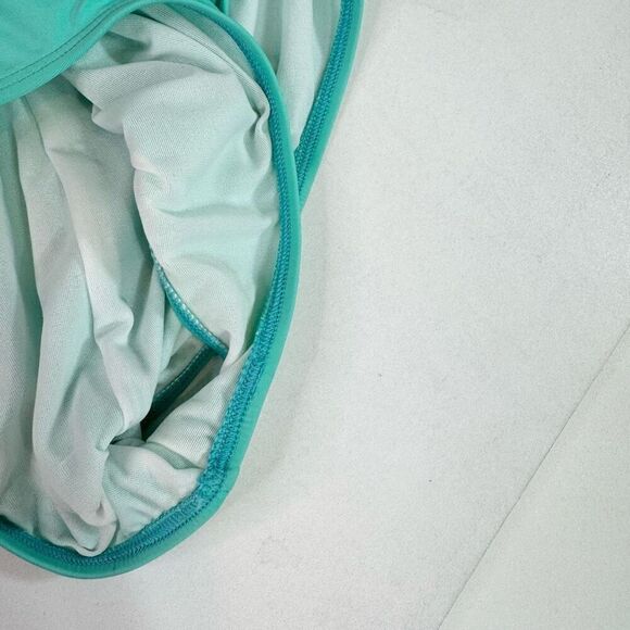 Ella Moss One Piece Swimsuit Womens Medium New Sea Green Halter Lace Beach - Picture 3 of 9